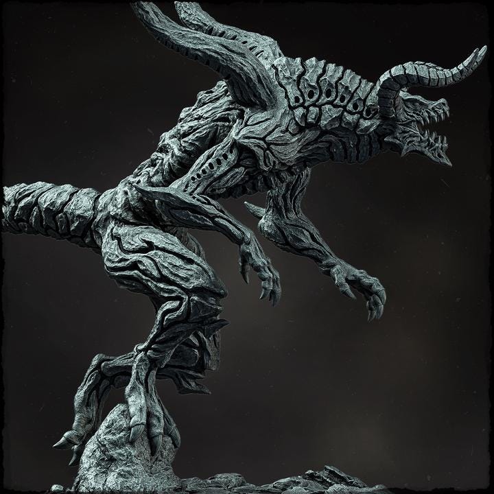 Maldrath, the Flame Bringer - UNPAINTED - Evox Arts