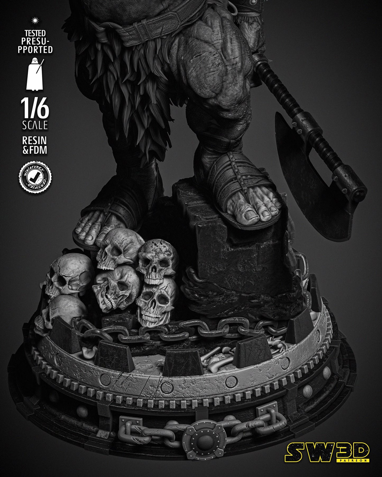 Gamorrean Guard Sculpture - UNPAINTED FAN ART - Star Wars 3D Models