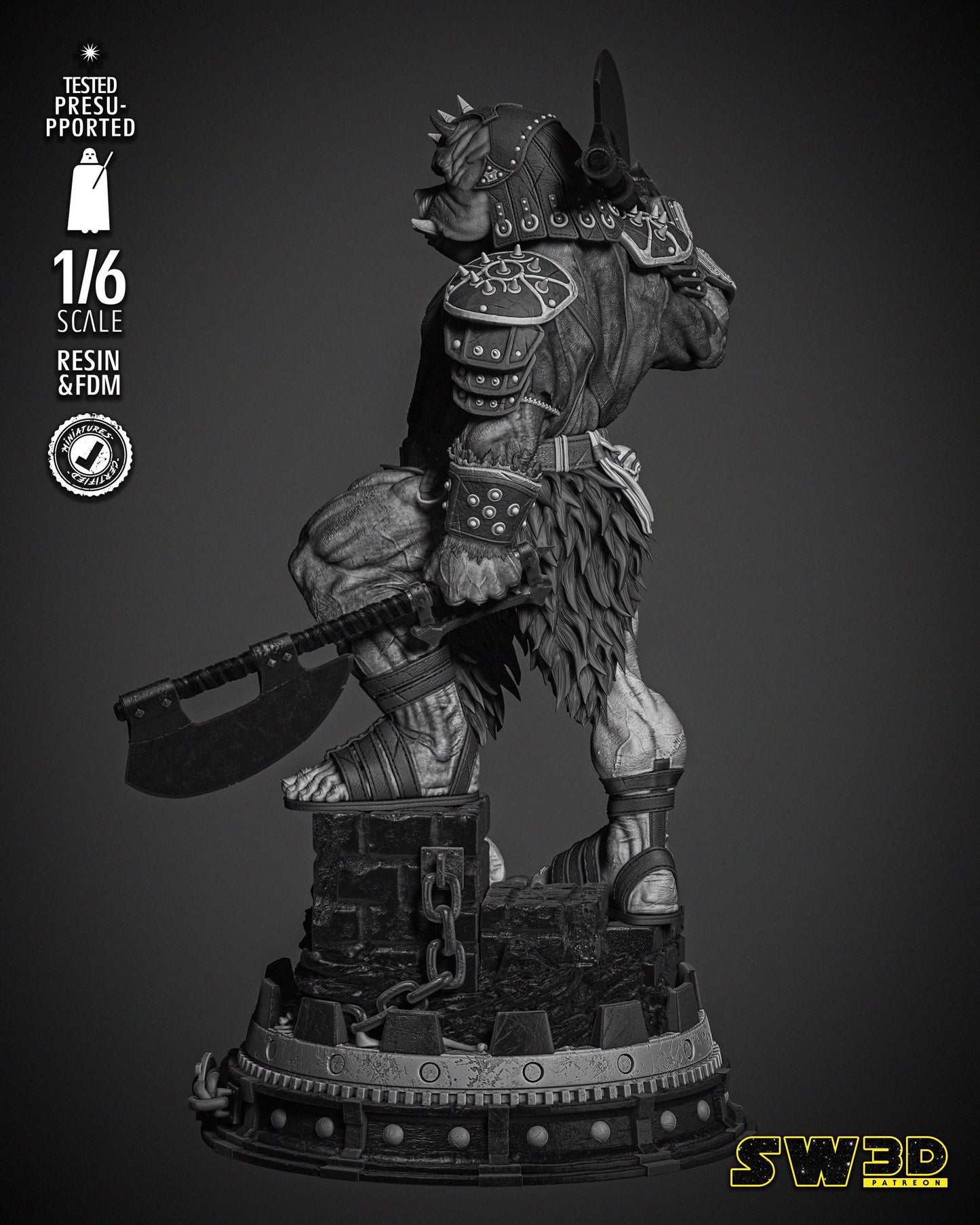 Gamorrean Guard Sculpture - UNPAINTED FAN ART - Star Wars 3D Models