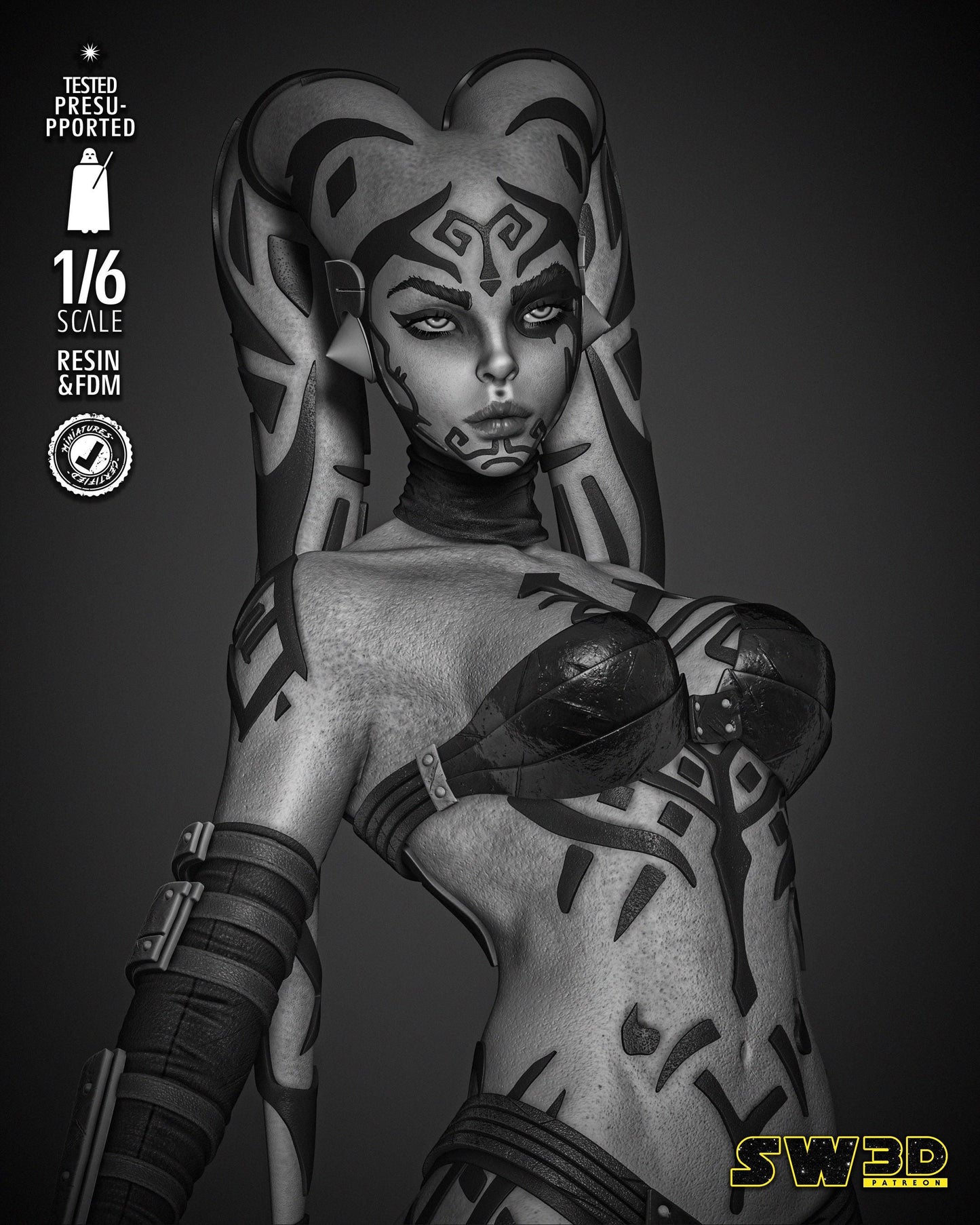 Darth Talon Sculpture - UNPAINTED FAN ART - Star Wars 3D Models