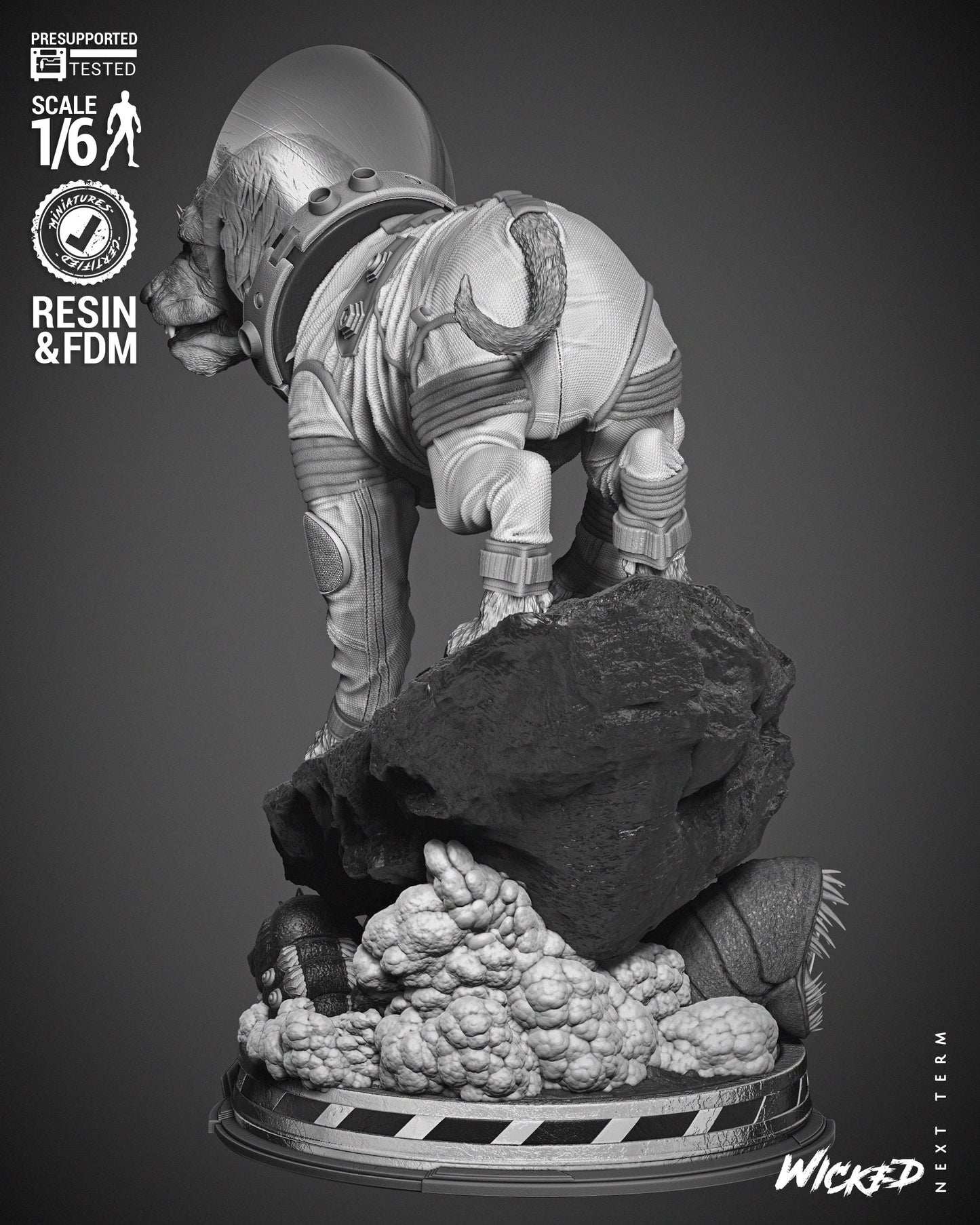 Cosmo Sculpture - UNPAINTED FAN ART - Wicked 3D Models