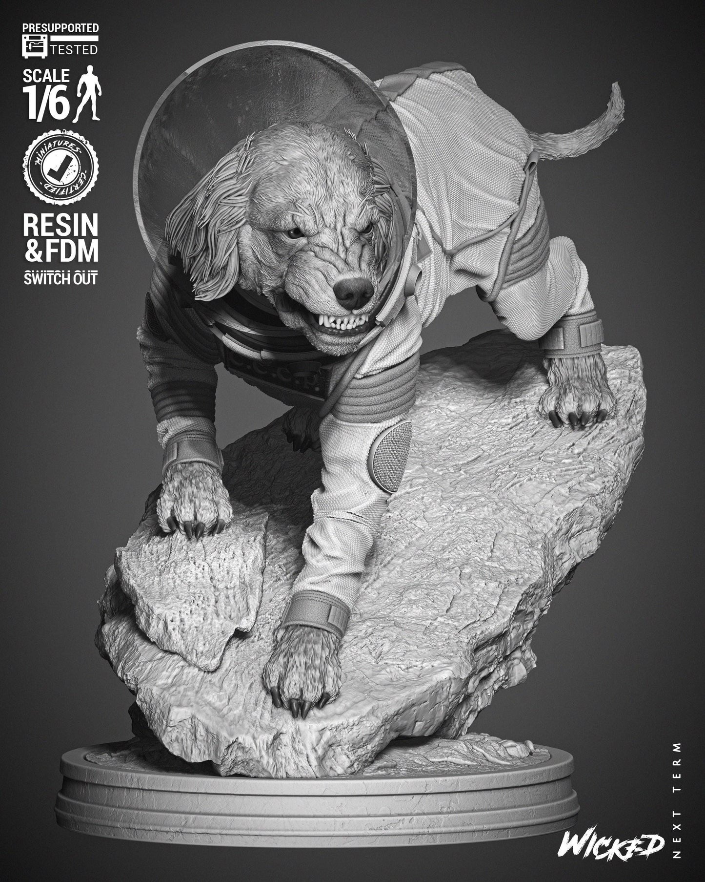 Cosmo Sculpture - UNPAINTED FAN ART - Wicked 3D Models