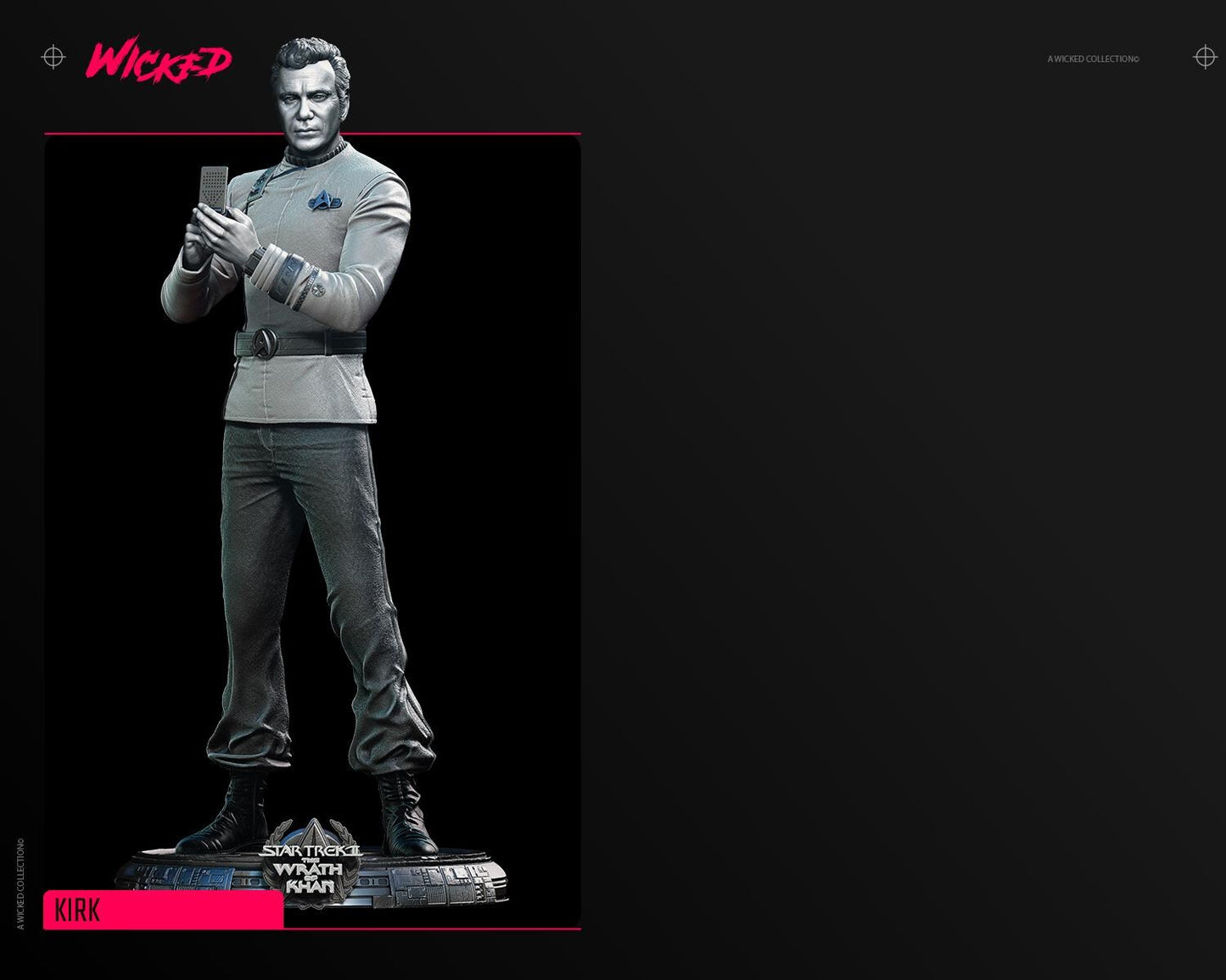 Kirk Sculpture - UNPAINTED FAN ART - Wicked 3D Models
