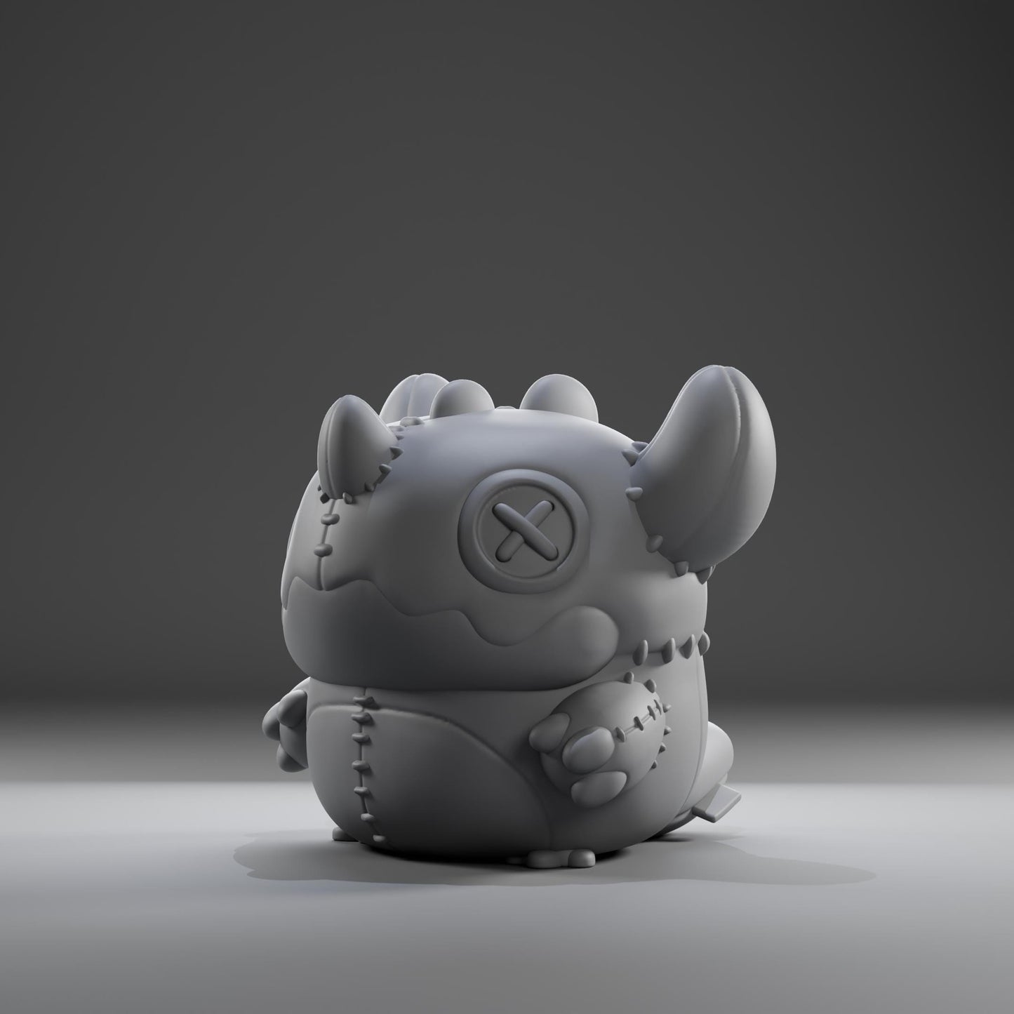 Stuffii - UNPAINTED - Grumpii Art Toy