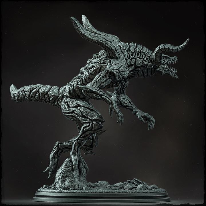 Maldrath, the Flame Bringer - UNPAINTED - Evox Arts