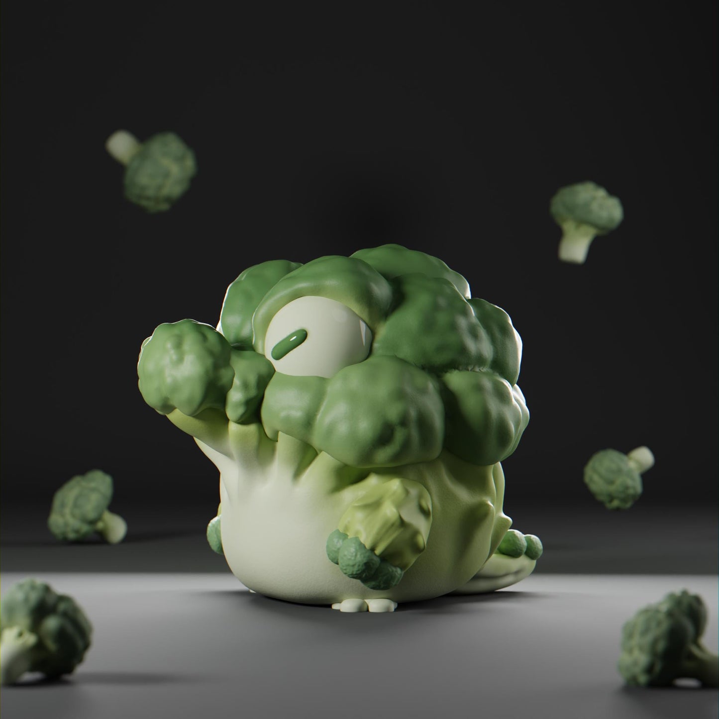 Crocolii - UNPAINTED - Grumpii Art Toy