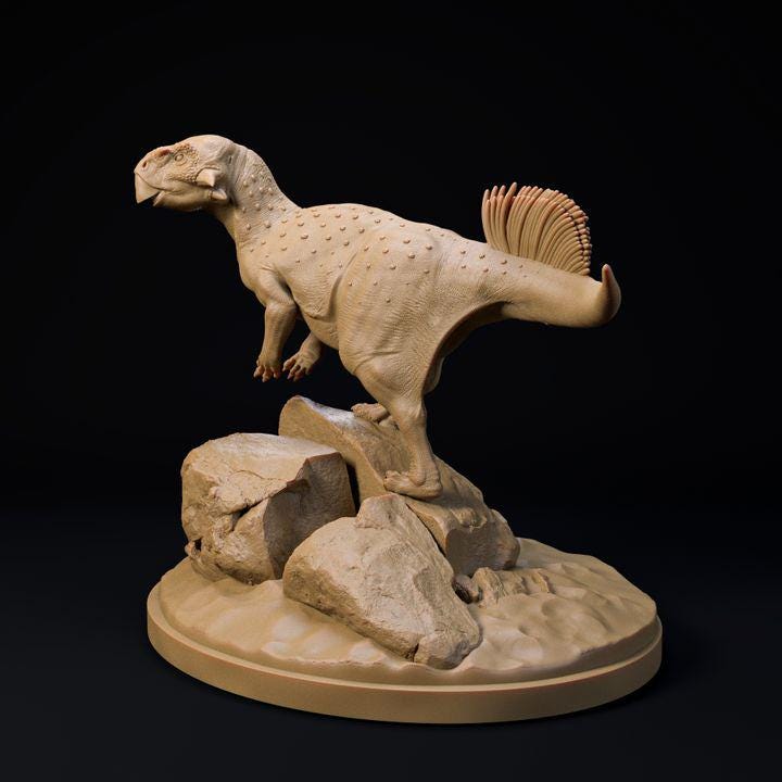 Psittacosaurus - UNPAINTED - Dino and Dog Miniatures