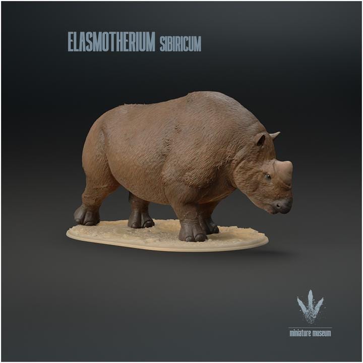 Elasmotherium sibiricum : The Siberian Unicorn - UNPAINTED - Miniature Museum