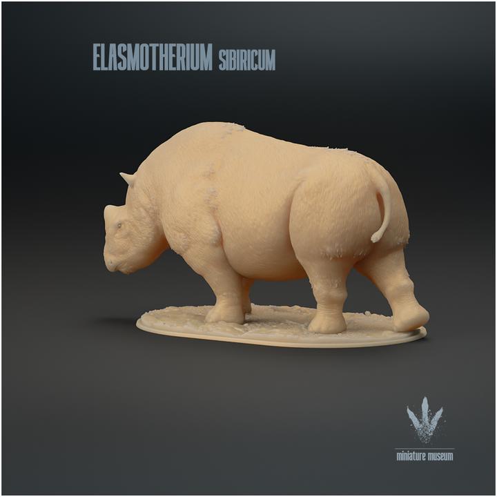 Elasmotherium sibiricum : The Siberian Unicorn - UNPAINTED - Miniature Museum