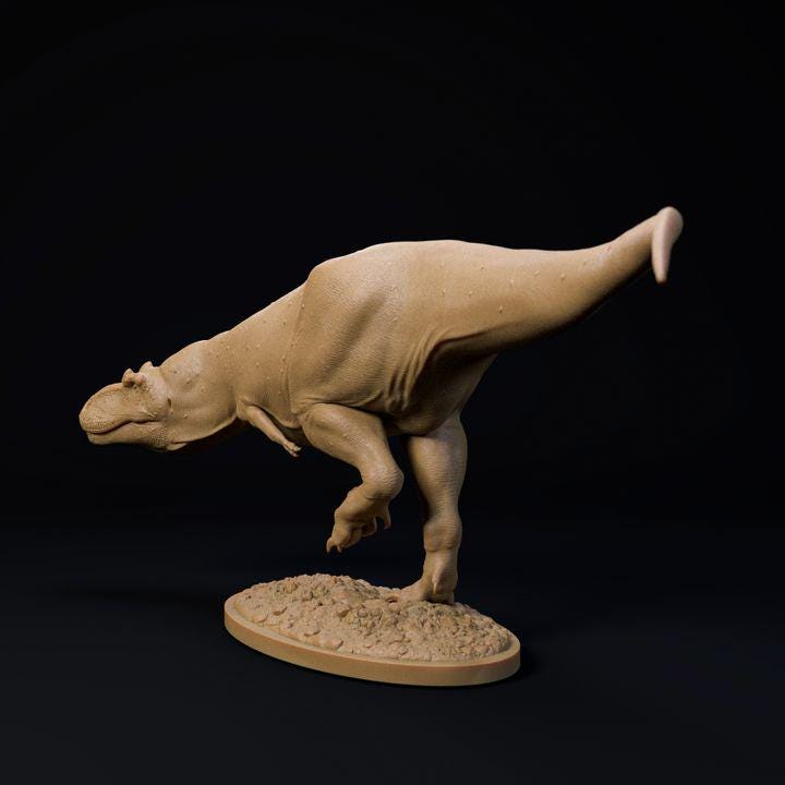 Daspletosaurus sneaking - UNPAINTED - Dino and Dog Miniatures