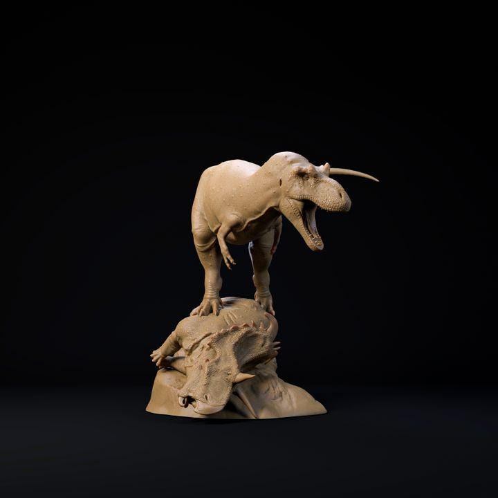 Daspletosaurus King - UNPAINTED - Dino and Dog Miniatures