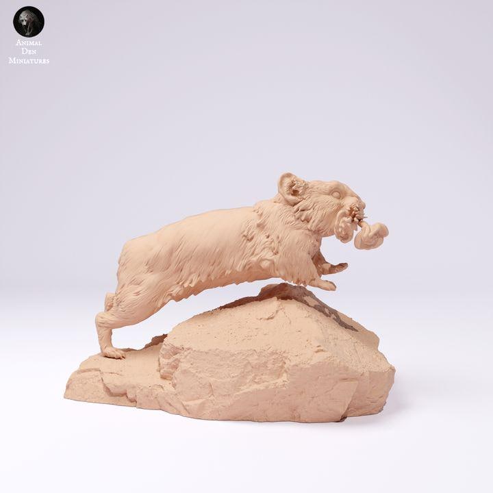 American Pika Running - UNPAINTED - Animal Den Miniatures