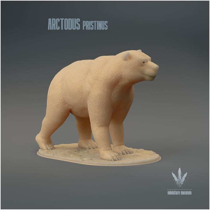 Arctodus pristinus - UNPAINTED - Miniature Museum