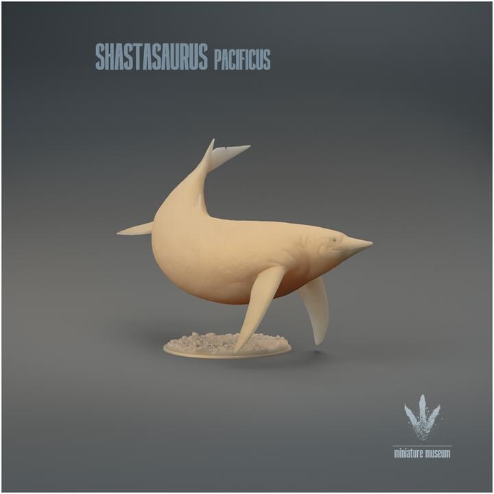 Shastasaurus pacificus : Mount Shasta Lizard - UNPAINTED - Miniature Museum