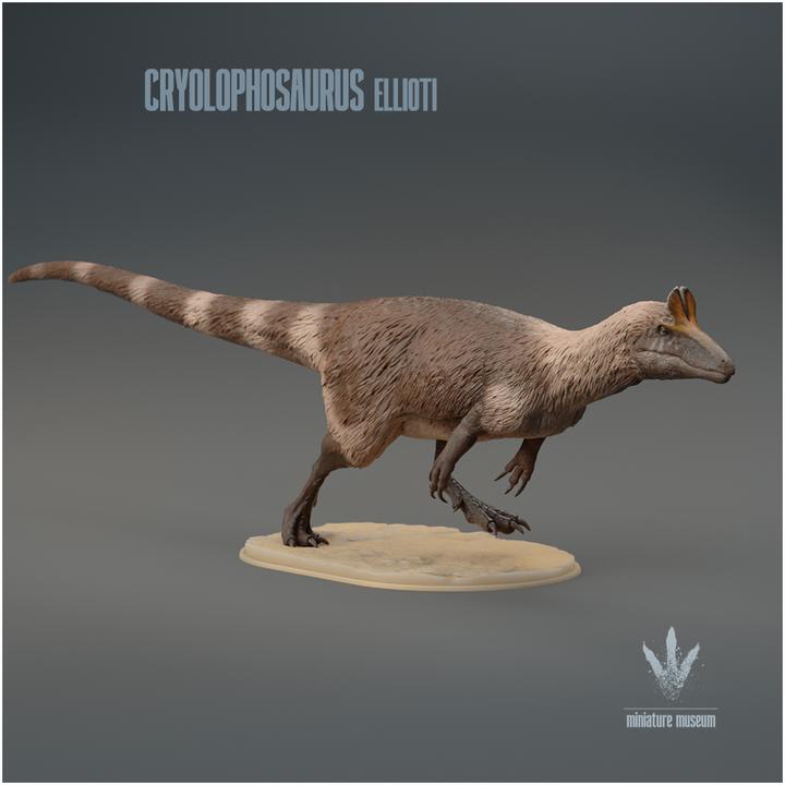 Cryolophosaurus ellioti : Run - UNPAINTED - Miniature Museum