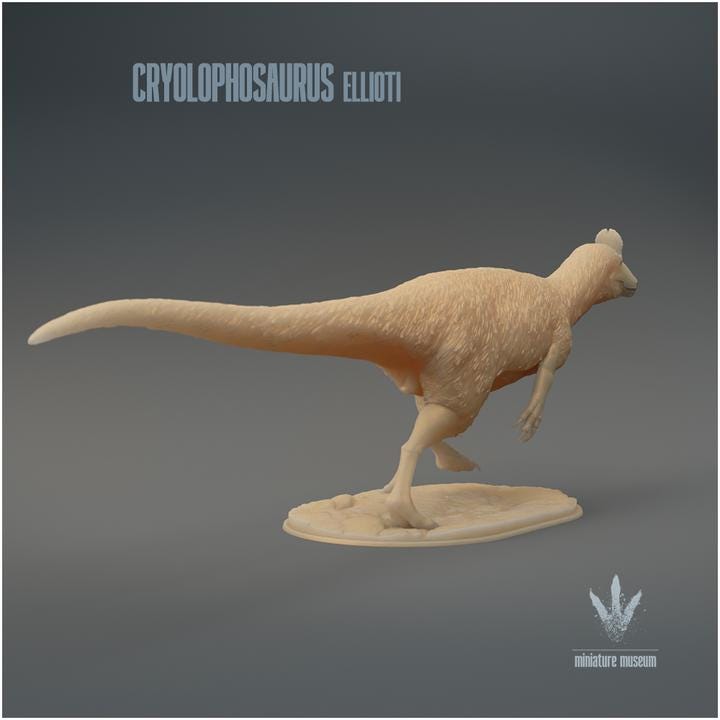 Cryolophosaurus ellioti : Run - UNPAINTED - Miniature Museum