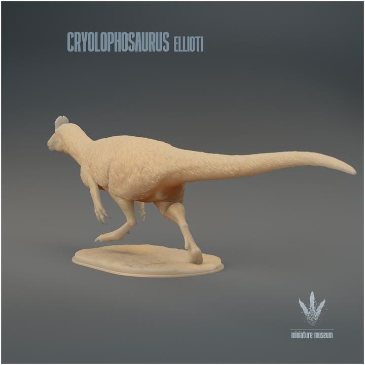 Cryolophosaurus ellioti : Run - UNPAINTED - Miniature Museum