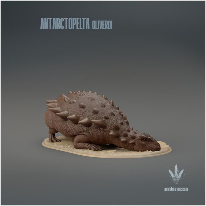 Antarctopelta oliveroi : Resting - UNPAINTED - Miniature Museum