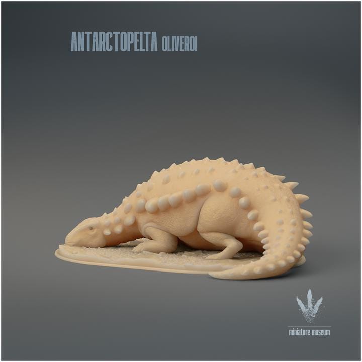 Antarctopelta oliveroi : Resting - UNPAINTED - Miniature Museum