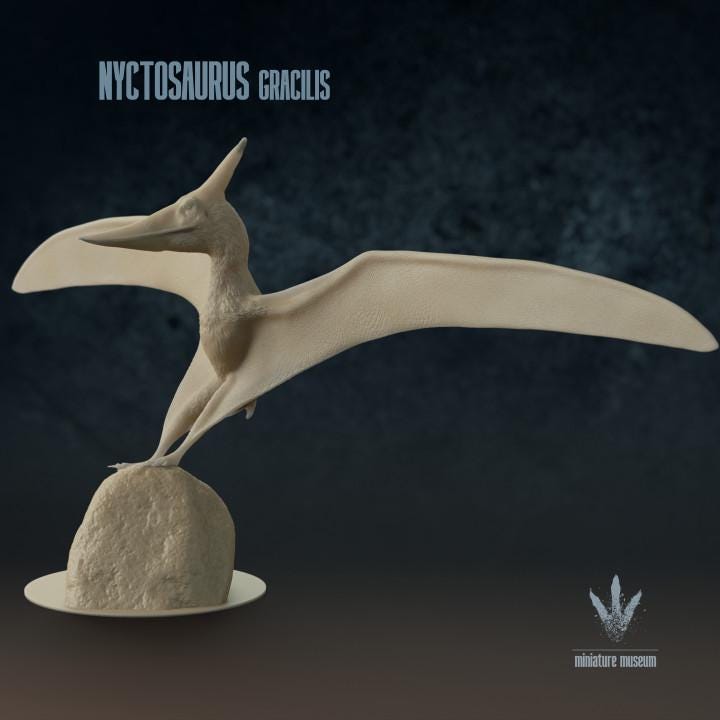 Nyctosaurus gracilis : Landing - UNPAINTED - Miniature Museum
