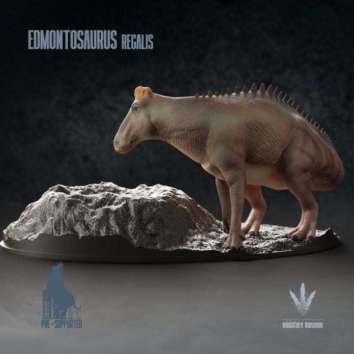 Edmontosaurus regalis : Nesting - UNPAINTED - Miniature Museum