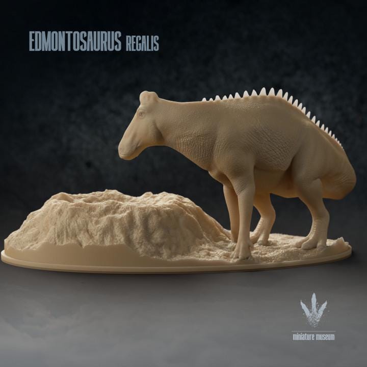 Edmontosaurus regalis : Nesting - UNPAINTED - Miniature Museum