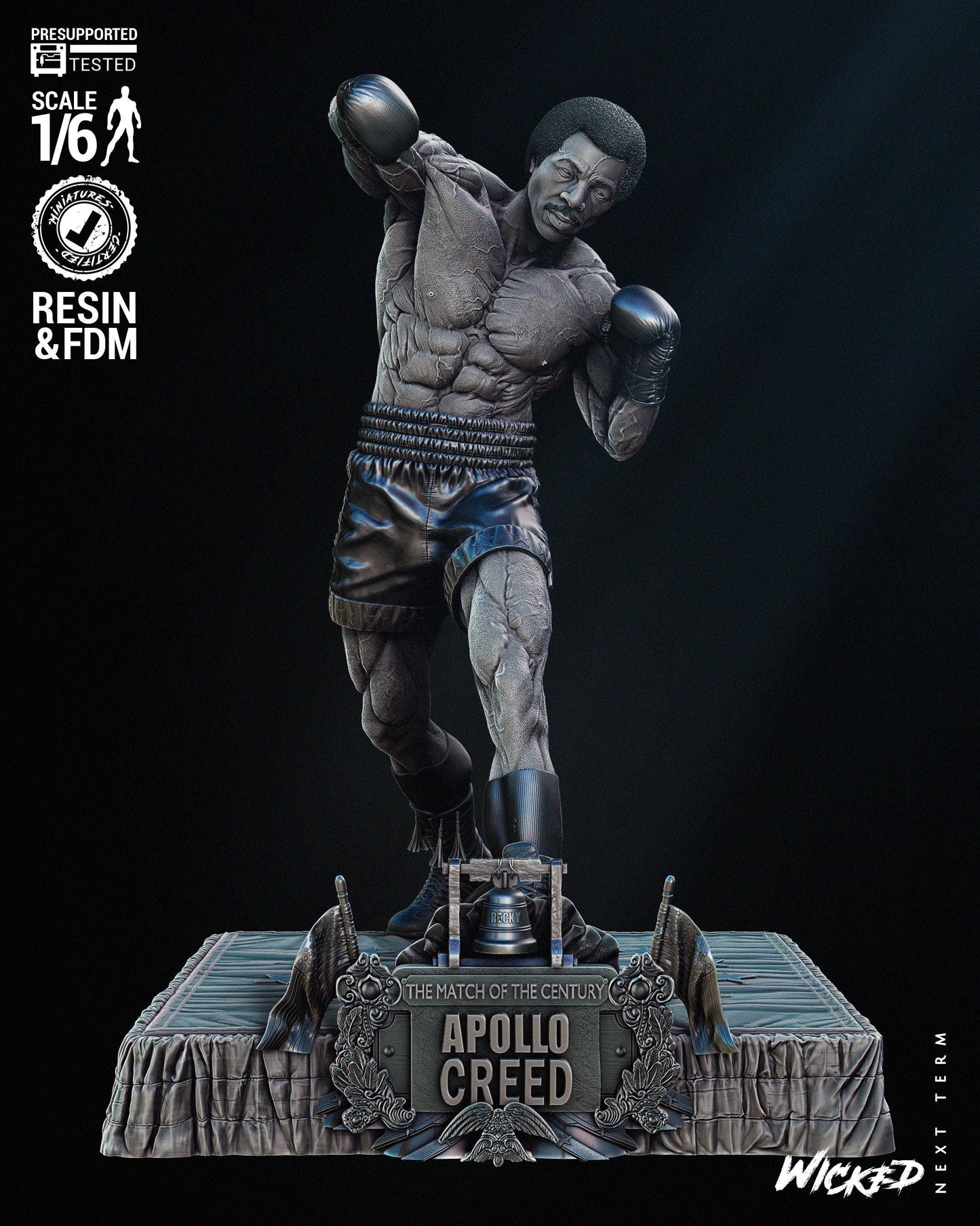 Apollo Creed - FAN ART - UNPAINTED - Wicked