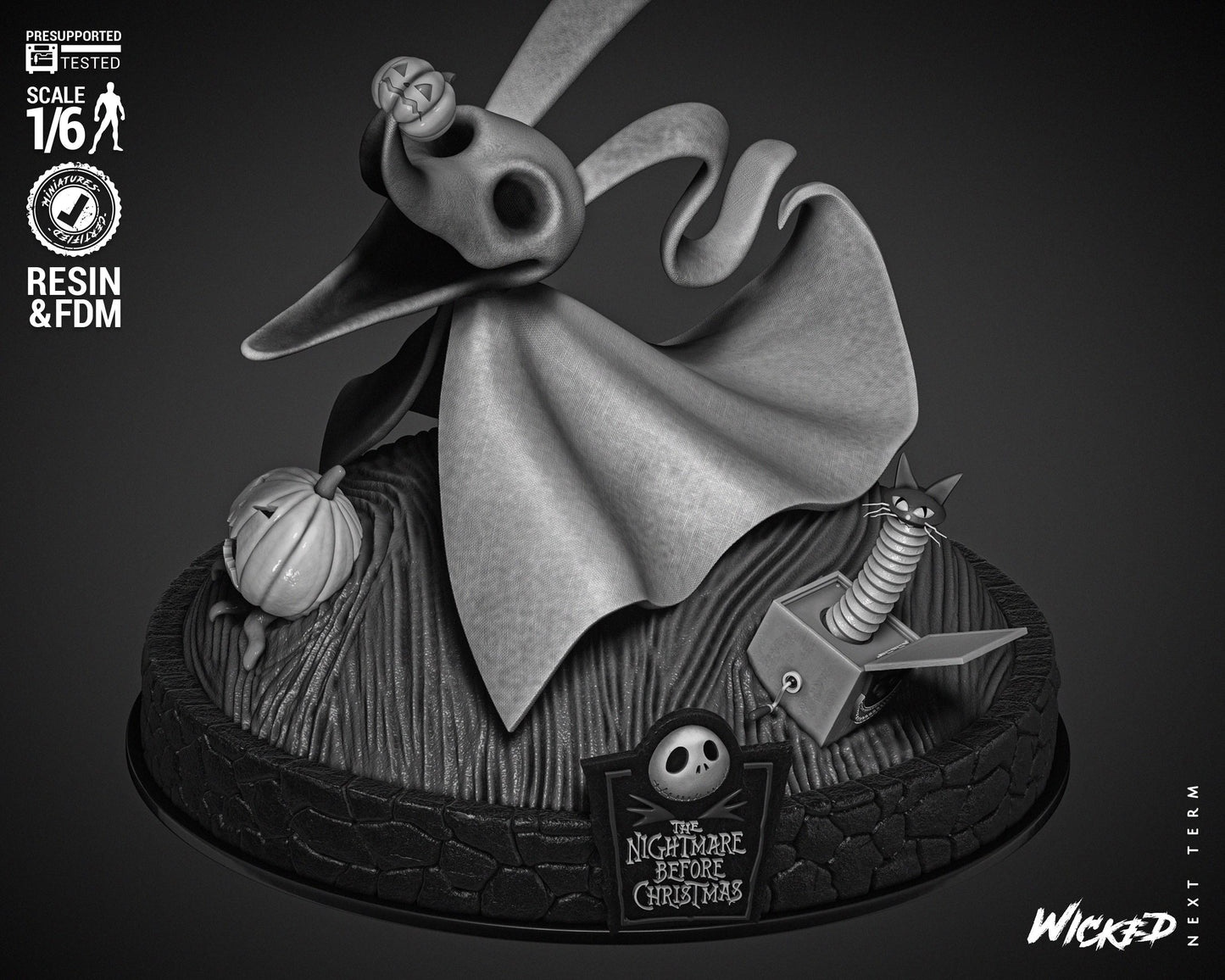 Zero - UNPAINTED FAN ART - Wicked 3D Models