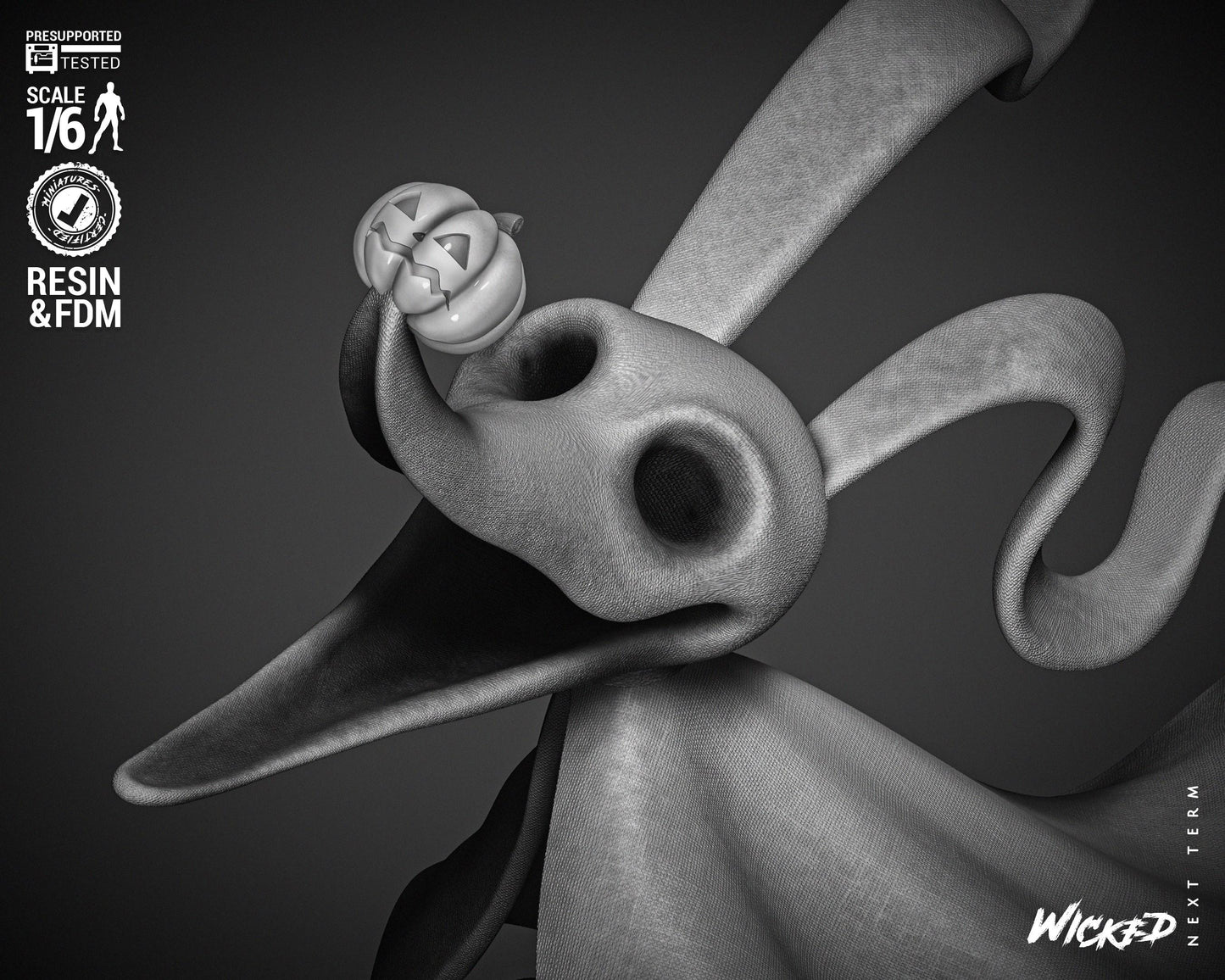 Zero - UNPAINTED FAN ART - Wicked 3D Models
