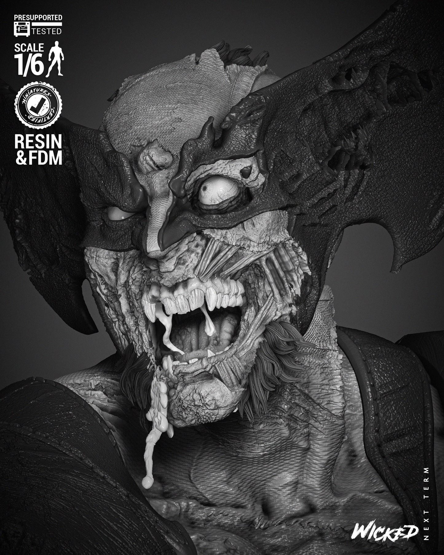 Wolverine Zombie - UNPAINTED FAN ART - Wicked 3D Models