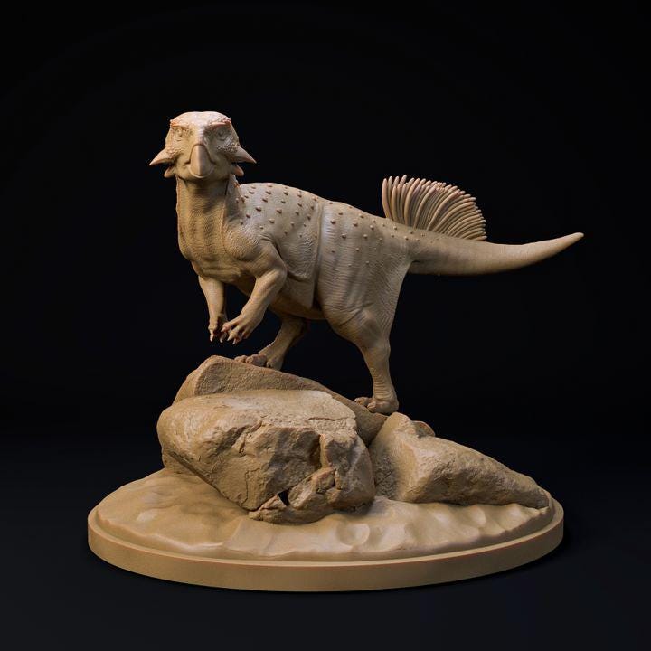 Psittacosaurus - UNPAINTED - Dino and Dog Miniatures