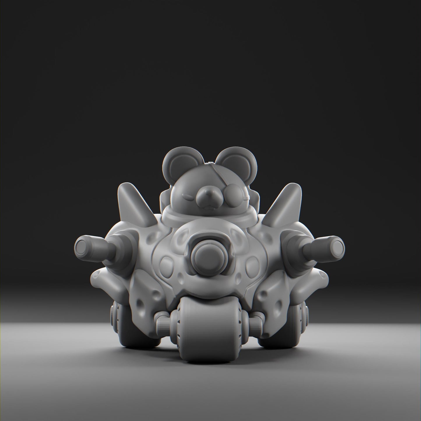 Cheezii - UNPAINTED - Grumpii Art Toy