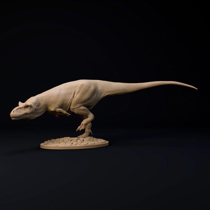 Daspletosaurus sneaking - UNPAINTED - Dino and Dog Miniatures