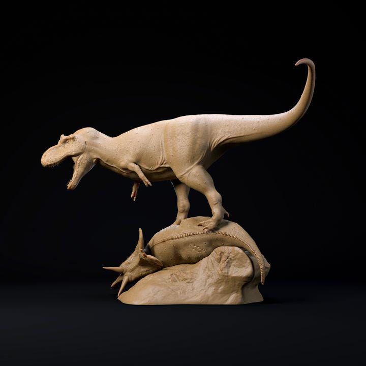 Daspletosaurus King - UNPAINTED - Dino and Dog Miniatures