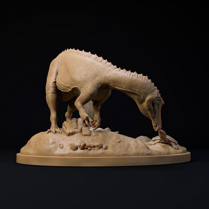 Irritator curious encounter - UNPAINTED - Dino and Dog Miniatures