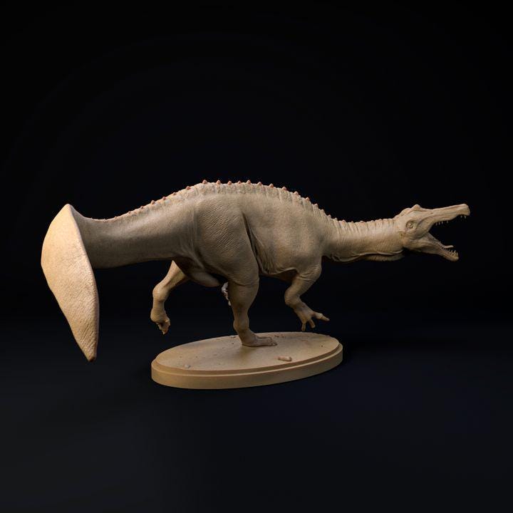 Irritator angry - UNPAINTED - Dino and Dog Miniatures