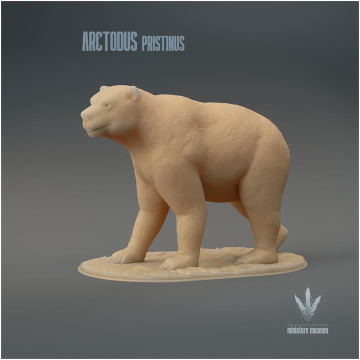 Arctodus pristinus - UNPAINTED - Miniature Museum
