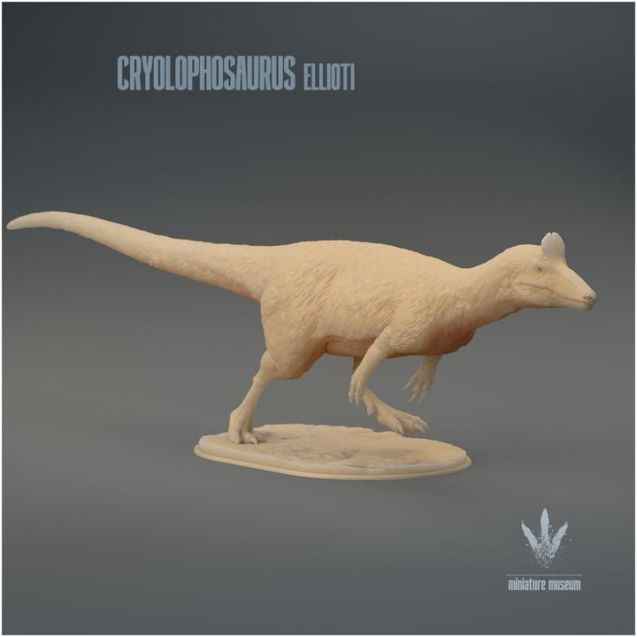 Cryolophosaurus ellioti : Run - UNPAINTED - Miniature Museum