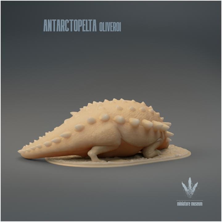 Antarctopelta oliveroi : Resting - UNPAINTED - Miniature Museum