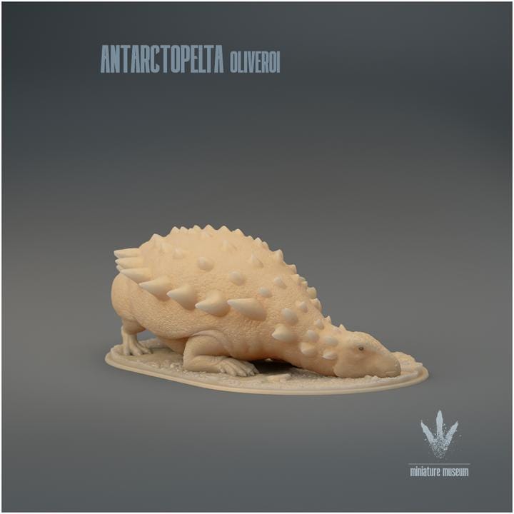 Antarctopelta oliveroi : Resting - UNPAINTED - Miniature Museum