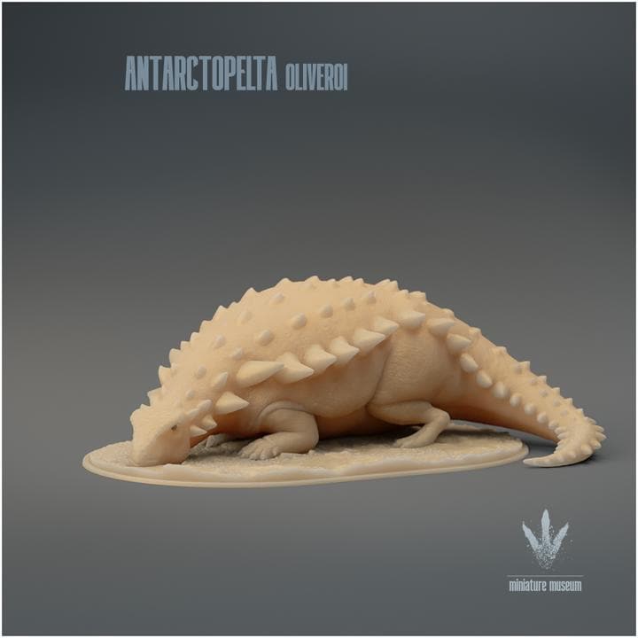 Antarctopelta oliveroi : Resting - UNPAINTED - Miniature Museum