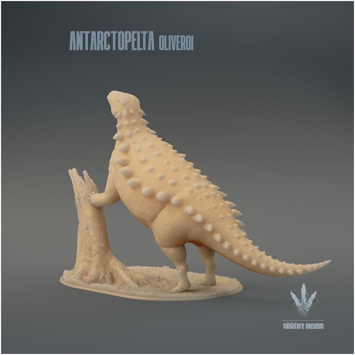 Antarctopelta oliveroi : Climbing - UNPAINTED - Miniature Museum