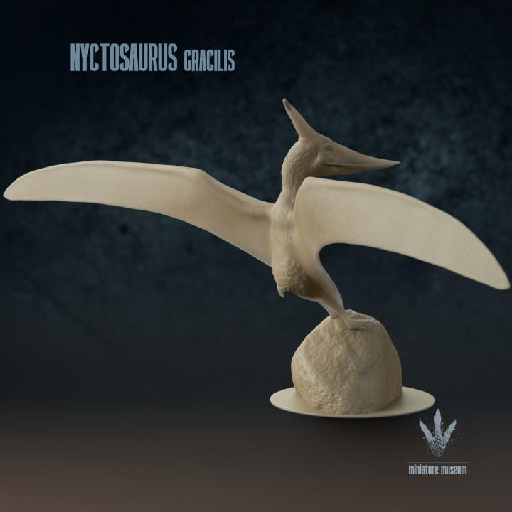 Nyctosaurus gracilis : Landing - UNPAINTED - Miniature Museum