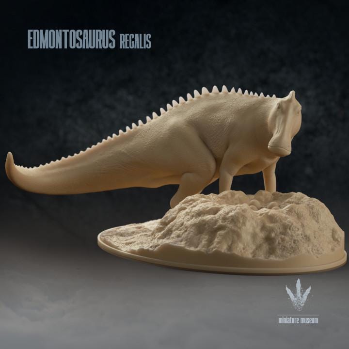 Edmontosaurus regalis : Nesting - UNPAINTED - Miniature Museum