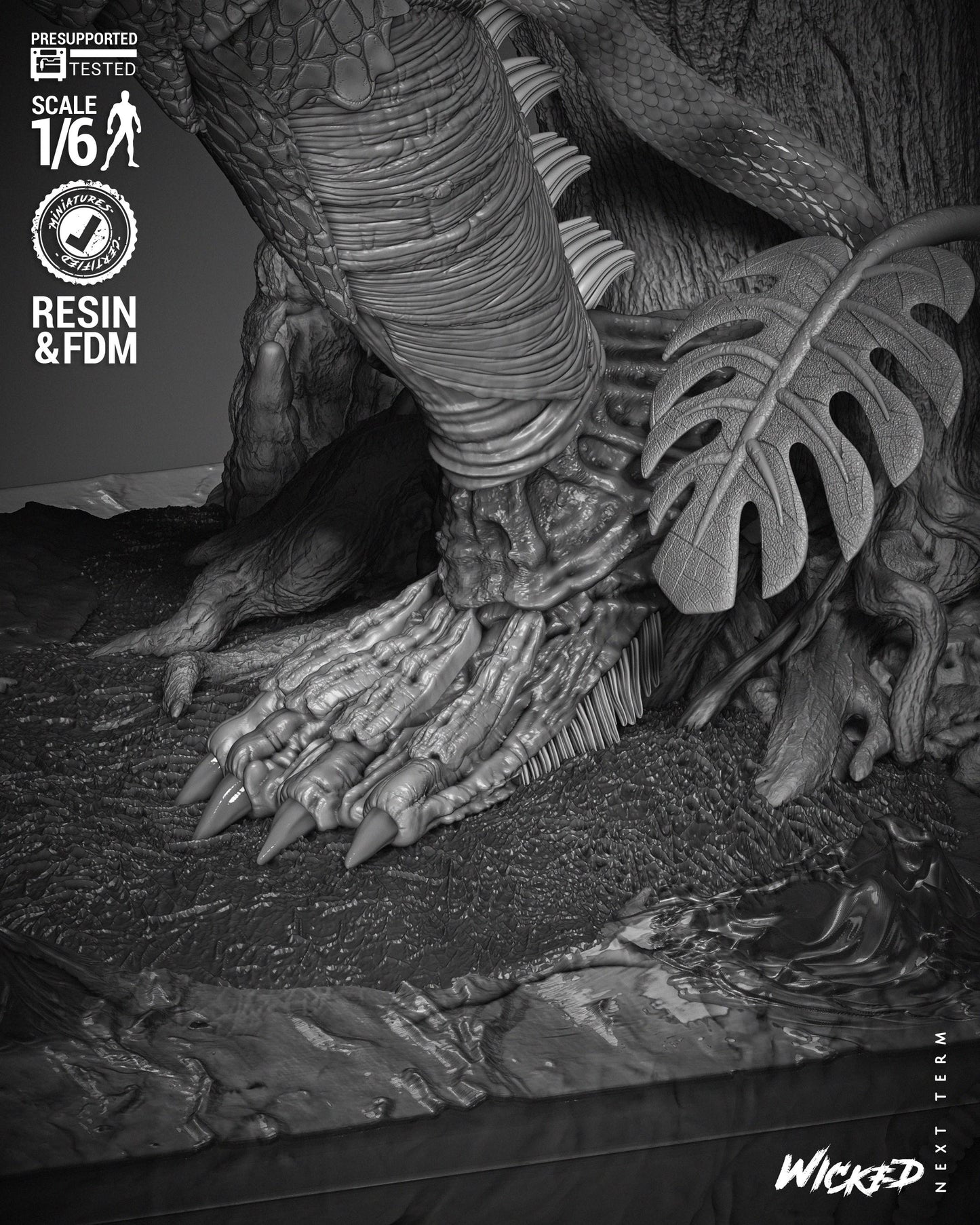 Creature from the Black Lagoon - UNPAINTED 3D figure FAN ART - Wicked 3D Models
