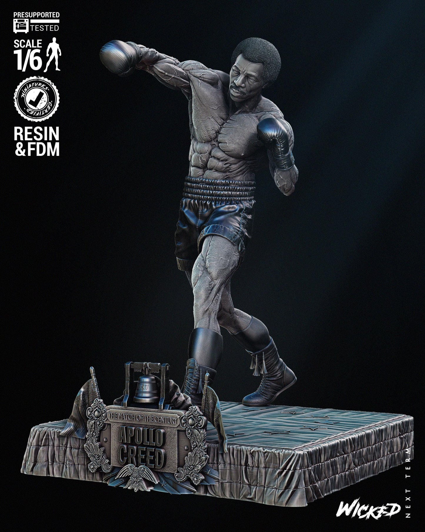 Apollo Creed - FAN ART - UNPAINTED - Wicked