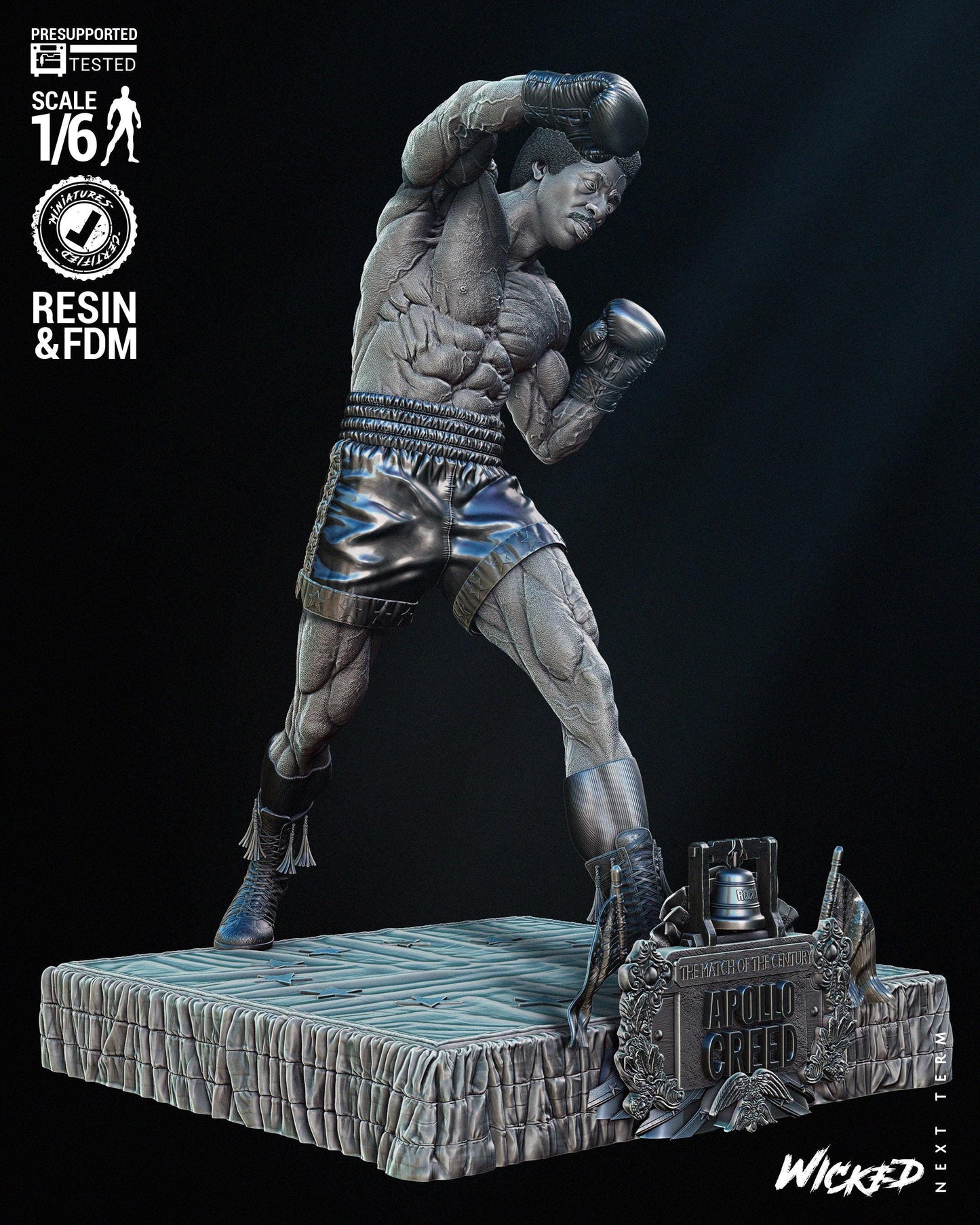 Apollo Creed - FAN ART - UNPAINTED - Wicked