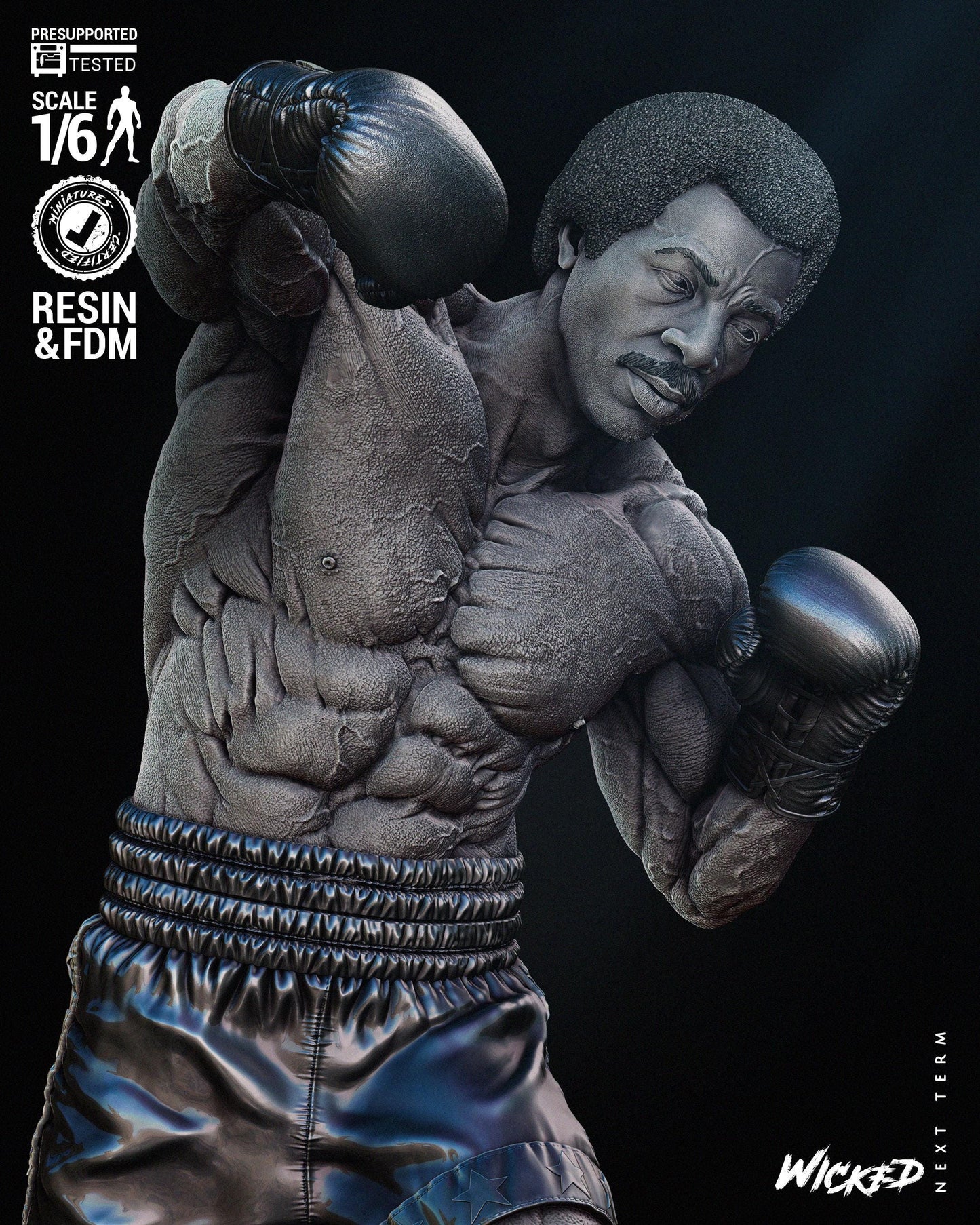 Apollo Creed - FAN ART - UNPAINTED - Wicked