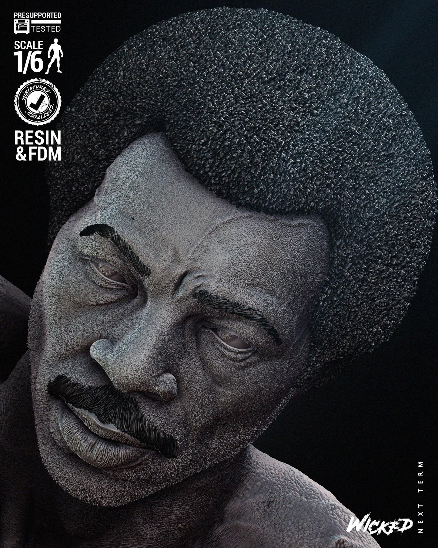 Apollo Creed - FAN ART - UNPAINTED - Wicked