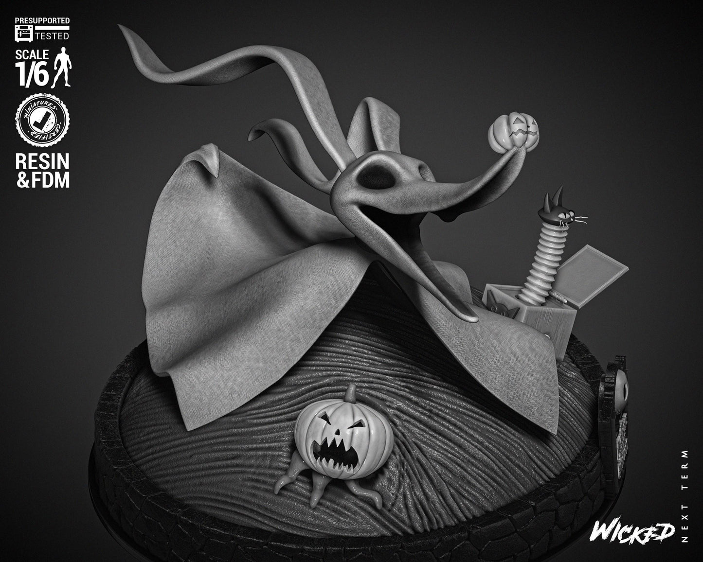 Zero - UNPAINTED FAN ART - Wicked 3D Models